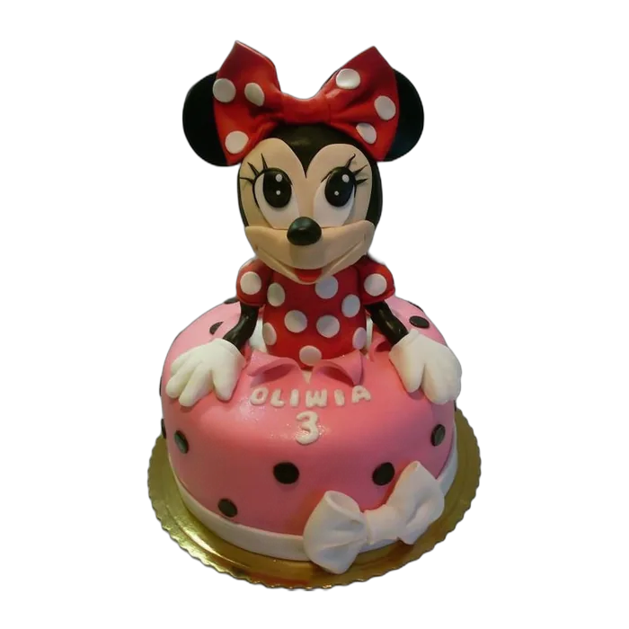 Tort dla dziewczynki z Myszką Minnie