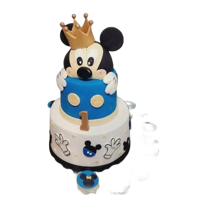 Tort na pierwsze urodziny z Myszką Mickey