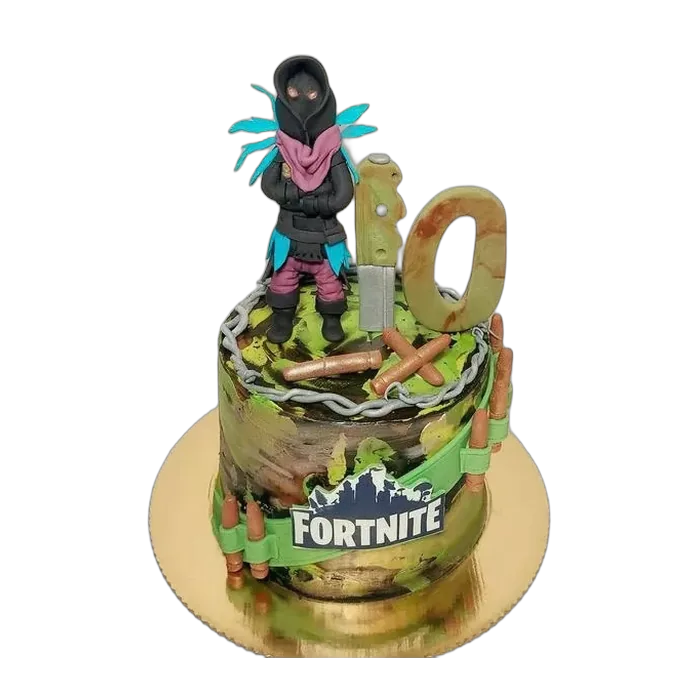 Tort dla dzieci z motywem gry Fortnite