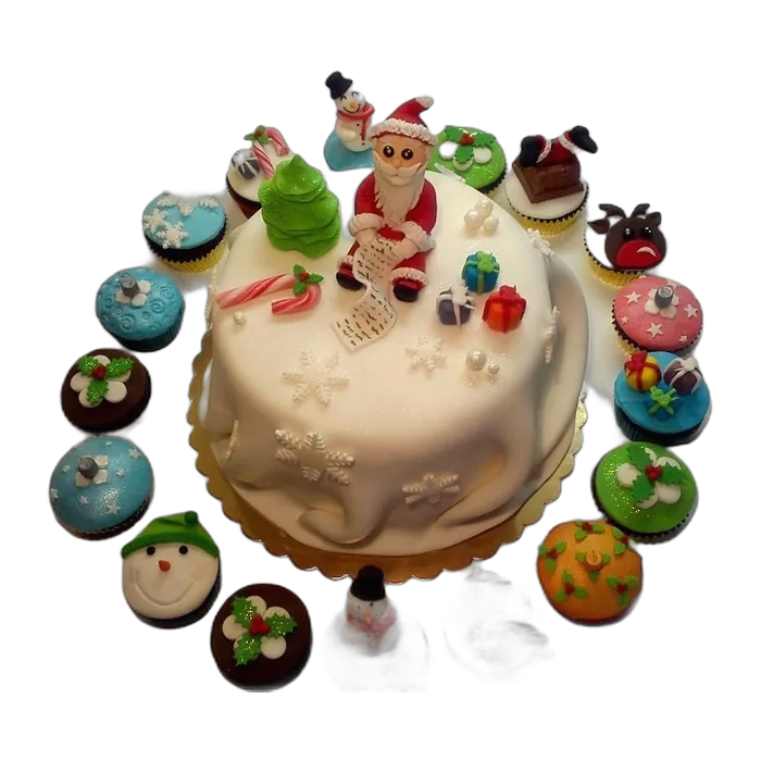 Tort okolicznościowy z kolorowymi kulami